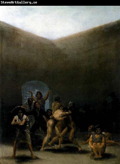 Francisco de goya y Lucientes The Yard of a Madhouse